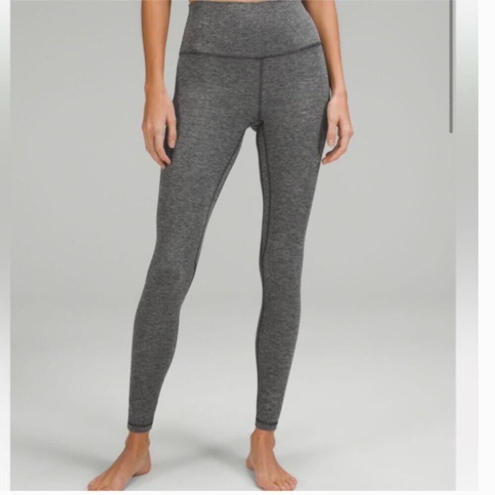 Lululemon Womens Size 2 Long Herringbone Wunder Under Long High Rise Tights